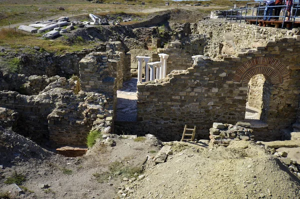 Macedónia, sítio arqueológico da antiga Stobi — Fotografia de Stock