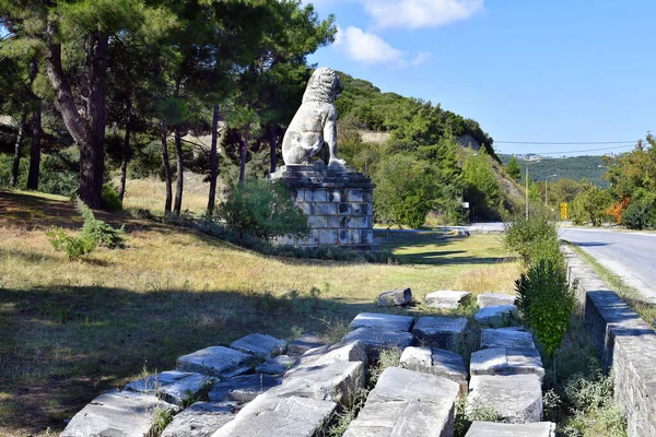 Řecko, lev z Amphipolis — Stock fotografie