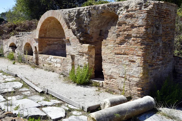 Griechenland, epirus county, antike nikopolis — Stockfoto