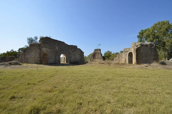 Griechenland, epirus county, antike nikopolis — Stockfoto