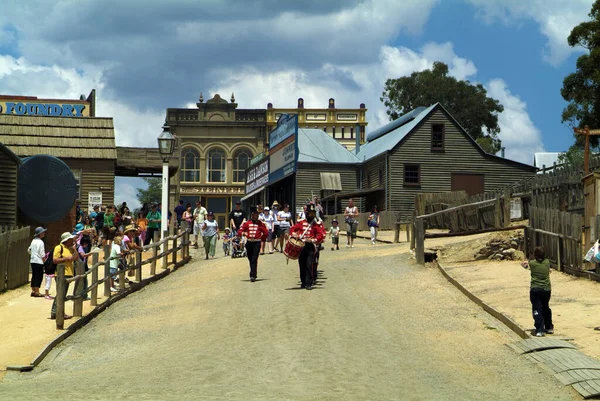 Ballarat Vic Australien Januar 2008 Unbekannte Auf Dem Sovereign Hill — Stockfoto