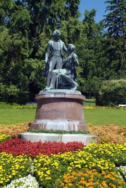 Baden Austria Luglio 2009 Memoriale Compositori Musicisti Joseph Lanner Johann — Foto Stock