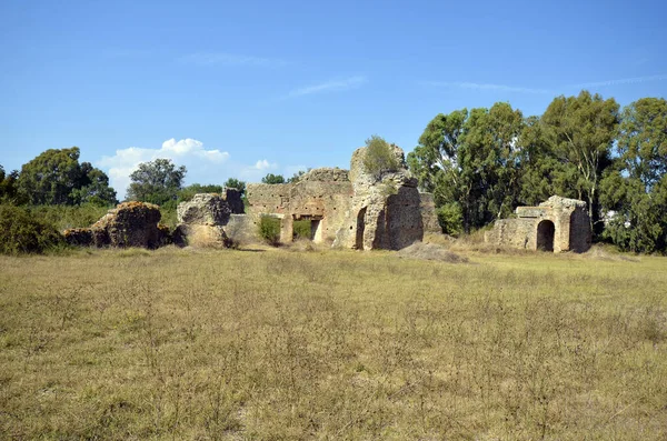 Griekenland Epirus Ruïne Van Romeinse Thermae Oude Site Van Nikopolis — Stockfoto