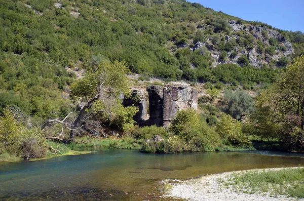 Griekenland Epirus Romeins Aquaduct Van Oude Nikopolis Bij Filippiada Aan — Stockfoto