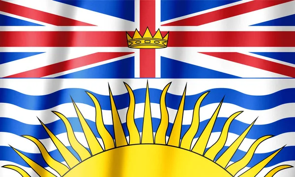 加拿大各省国旗系列 不列颠哥伦比亚省 — 图库照片