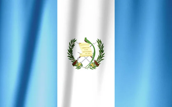 Guatemala Flagge Muster Auf Dem Stoff Textur Vintage Stil — Stockfoto