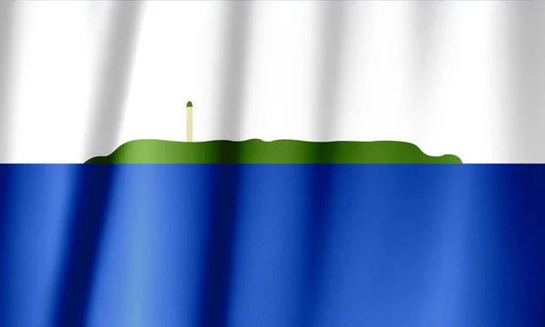 Прапор Острова Навасса Прапор Залежної Території Сша — стокове фото