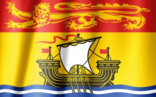 加拿大各省国旗系列 新不伦瑞克 — 图库照片
