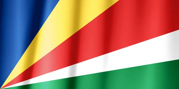 Bandera Seychelles Ondeando Bandera Nacional Seychelles Para Día Independencia —  Fotos de Stock
