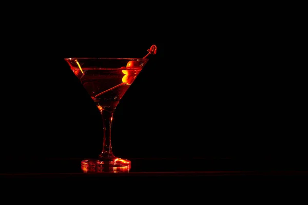 Cocktail Martini Français Composé Vodka Liqueur Framboise Jus Ananas Fraîchement — Photo