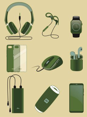 Telefon için parça ve aksesuarlar.