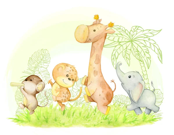 Giraffe elephant monkey. Shutterstock Жираф в детскую. Постер Жираф в детскую. Обезьяна леопард Жираф. 2 Обезьянки леопард и Слоненок.