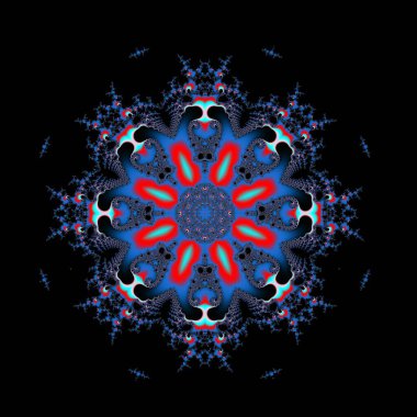 Bu resim fraktal oluşturma ve grafik manipülasyon yazılımı kullanılarak oluşturuldu.