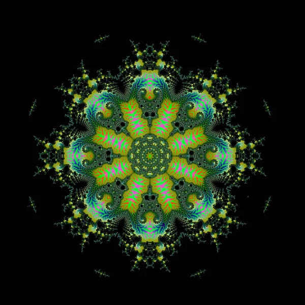 Unikátní Mandala Orientální Vzor Mystický Motiv Abstraktní Pozadí — Stock fotografie