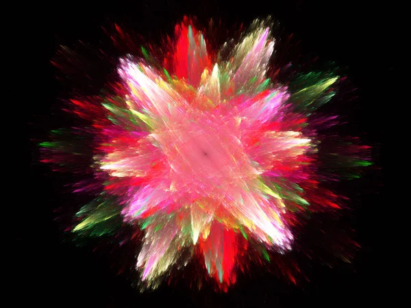 Φράκταλ Λουλούδι Αυτή Εικόνα Δημιουργήθηκε Χρησιμοποιώντας Λογισμικό Δημιουργίας Φράκταλ Και — Φωτογραφία Αρχείου