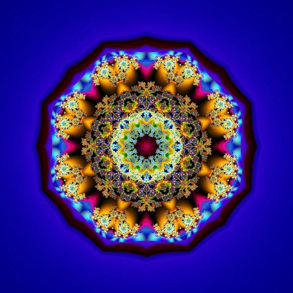 Mandala Unico Modello Orientale Motivo Mistico Sfondo Astratto — Foto Stock