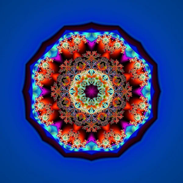 Mandala Unico Modello Orientale Motivo Mistico Sfondo Astratto — Foto Stock