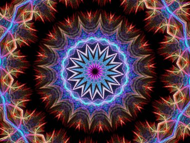 Bu resim fraktal oluşturma ve grafik manipülasyon yazılımı kullanılarak oluşturuldu.