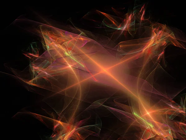 Απόδοση Αφηρημένη Fractal Φως Φόντο Πολύχρωμη Αφηρημένη Φράκταλ Απεικόνιση — Φωτογραφία Αρχείου