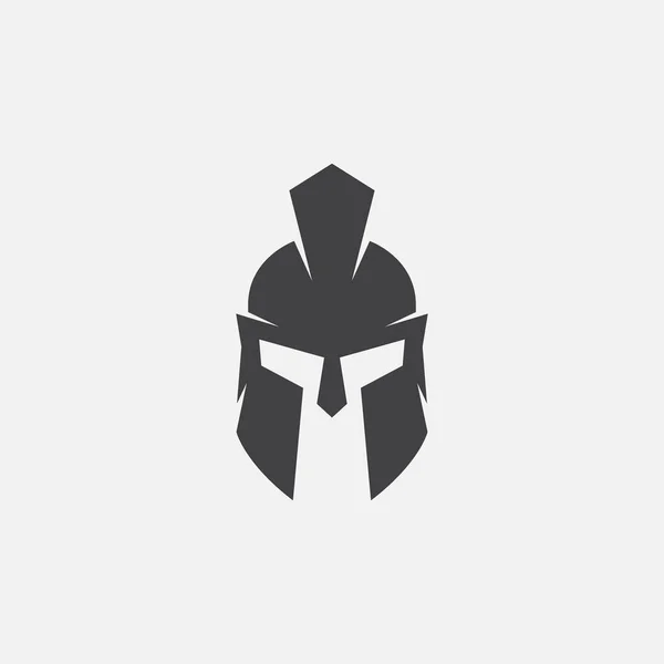 Casco de gladiador. Spartan helm vector icono — Archivo Imágenes Vectoriales