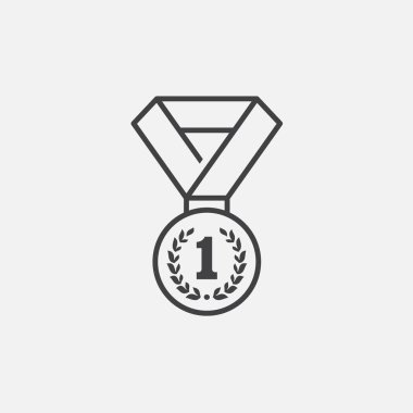 Kurdele ikon dizaynlı madalya, şampiyon simgesi