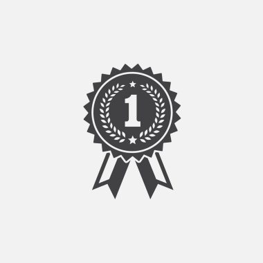 Madalya vektör tasarım illüstrasyonu