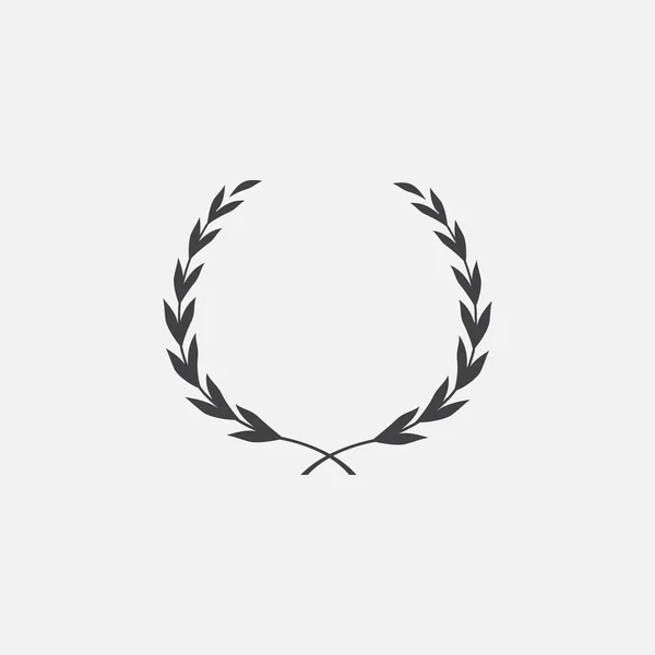 Laurel corona icono vector — Vector de stock