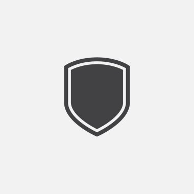 Kalkan, koruma simgesi vektörü, kalkan lineer logo illüstrasyonu, modaya uygun Shield Line Simgesi, Kalkan simgesi vektörü, Güvenli ve logo tasarım simgesi
