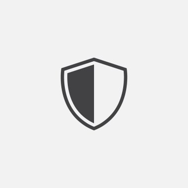 Kalkan, koruma simgesi vektörü, kalkan lineer logo illüstrasyonu, modaya uygun Shield Line Simgesi, Kalkan simgesi vektörü, Güvenli ve logo tasarım simgesi