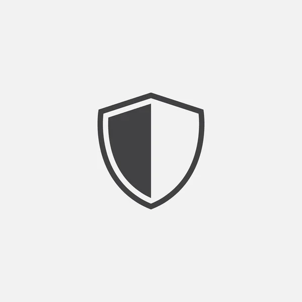 Shield Guard Icon Vector Shield Linear Logo Illustratie Shield Line — Stockvector