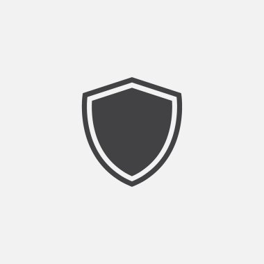 Kalkan, koruma simgesi vektörü, kalkan lineer logo illüstrasyonu, modaya uygun Shield Line Simgesi, Kalkan simgesi vektörü, Güvenli ve logo tasarım simgesi