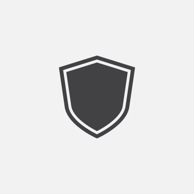 Kalkan, koruma simgesi vektörü, kalkan lineer logo illüstrasyonu, modaya uygun Shield Line Simgesi, Kalkan simgesi vektörü, Güvenli ve logo tasarım simgesi