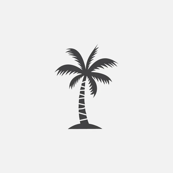 Palmera vector icono, árbol de coco icono símbolo — Archivo Imágenes Vectoriales