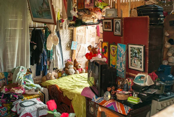 Itagui Antioquia Colombie Mars 2019 Chambre Pleine Objets Sans Espace — Photo