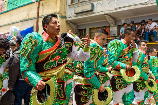 Oruro Oruro Bolivia Febrero 2018 Típico Folclórico Grupo Boliviano Danza — Foto de Stock
