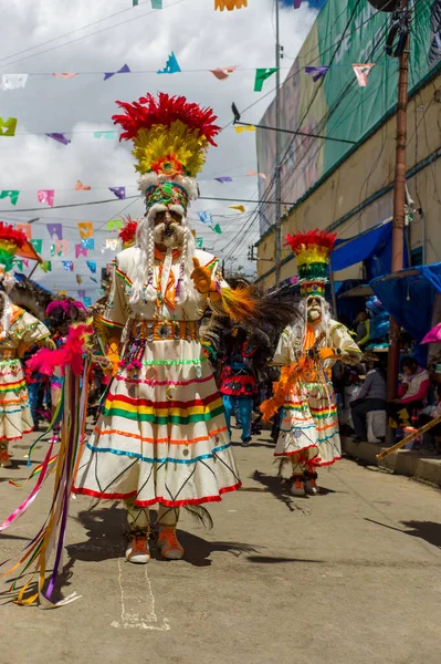 Oruro Oruro Bolivien Februar 2018 Typische Und Folkloristische Bolivianische Tanzgruppe — Stockfoto