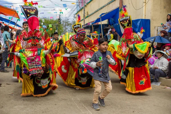 Oruro Oruro Bolivia Febrero 2018 Típico Folclórico Grupo Danza Boliviana — Foto de Stock