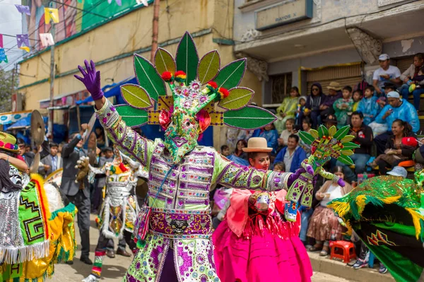 Oruro Oruro Bolivien Februar 2018 Typische Bolivianische Volkstanzfigur Bekannt Als — Stockfoto