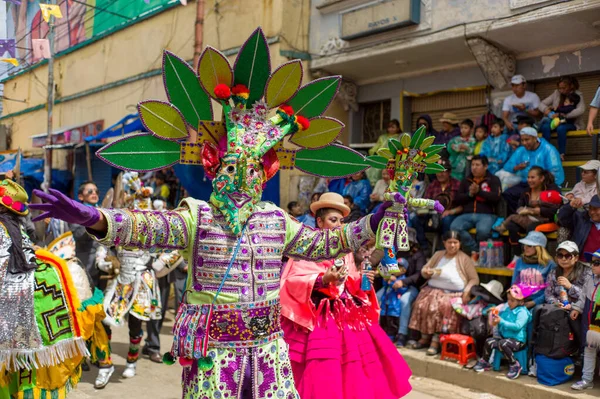 Oruro Oruro Bolivien Februar 2018 Typische Bolivianische Volkstanzfigur Bekannt Als — Stockfoto