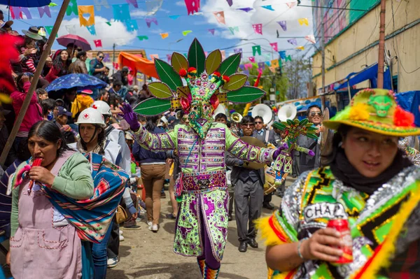 Oruro Oruro Bolivia Febrero 2018 Personaje Típico Danza Folclórica Boliviana — Foto de Stock