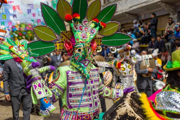 Oruro Oruro Bolivien Februar 2018 Typische Bolivianische Volkstanzfigur Bekannt Als — Stockfoto