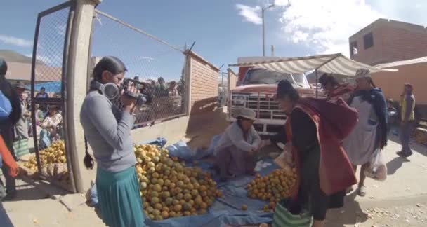 Tarabuco Chuquisaca Bolivie Juin 2013 Une Femme Brune Avec Des — Video