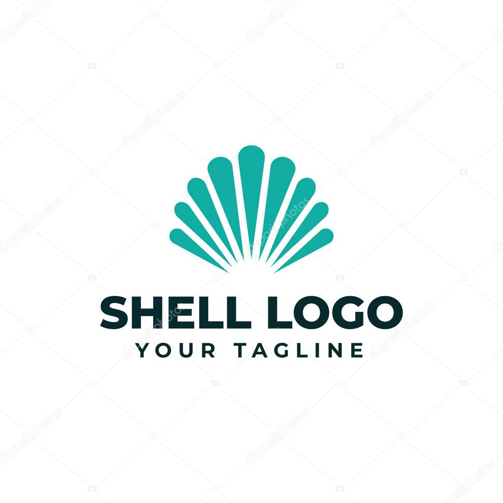 Sea Shell Pearl, Oyster, Seafood, Restaurant Logo Design Template