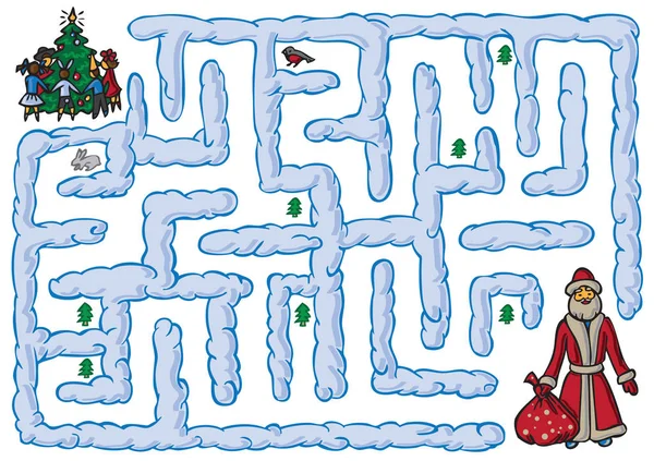 Noel ve yeni yıl labirent