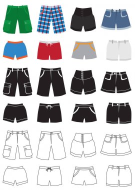 Şort moda simgeler