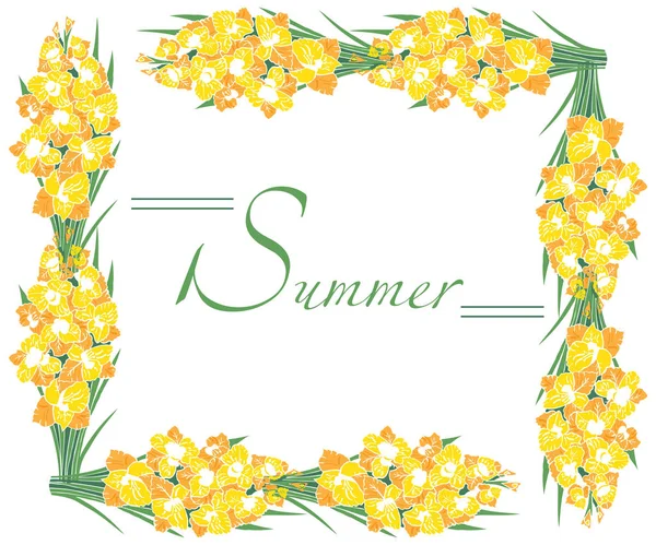 çerçeve yaz Kılıç çiçeği