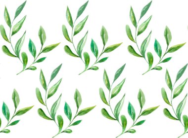 çiçek seamless modeli suluboya