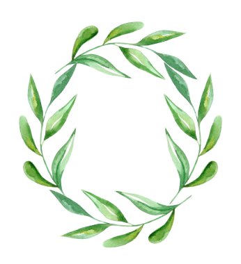 suluboya çerçeve yaprakları