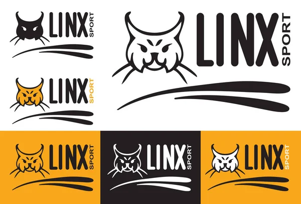 Lynx头部运动标志 没有商标图标 — 图库矢量图片