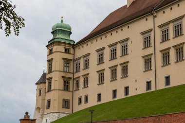KRAKOW 'daki Wawel kalesinin manzarası